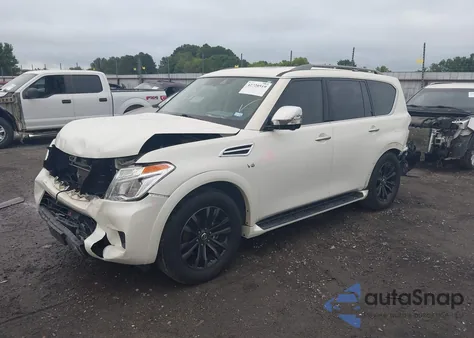 2019 Nissan Armada Platinum из США, поврежденный, VIN JN8AY2NF9K9351868